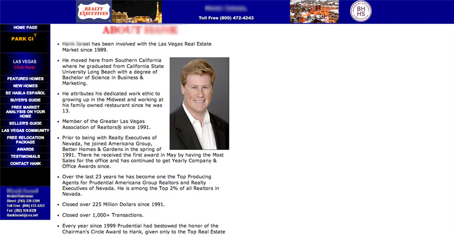 Horrible Real Estate Website Example