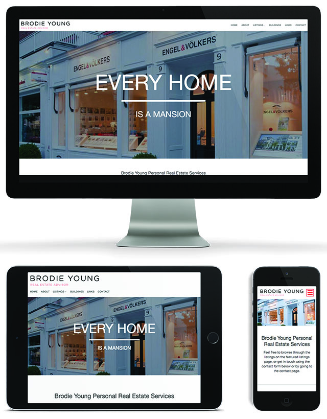 Vancouver Realtor Brodie Young on Main Street Template Website by Brixwork