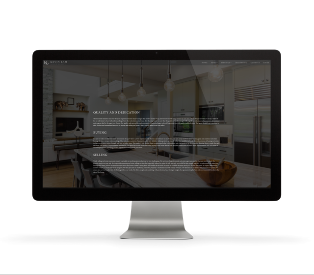 Vancouver Realtor® Kevin Lam Custom Website Design