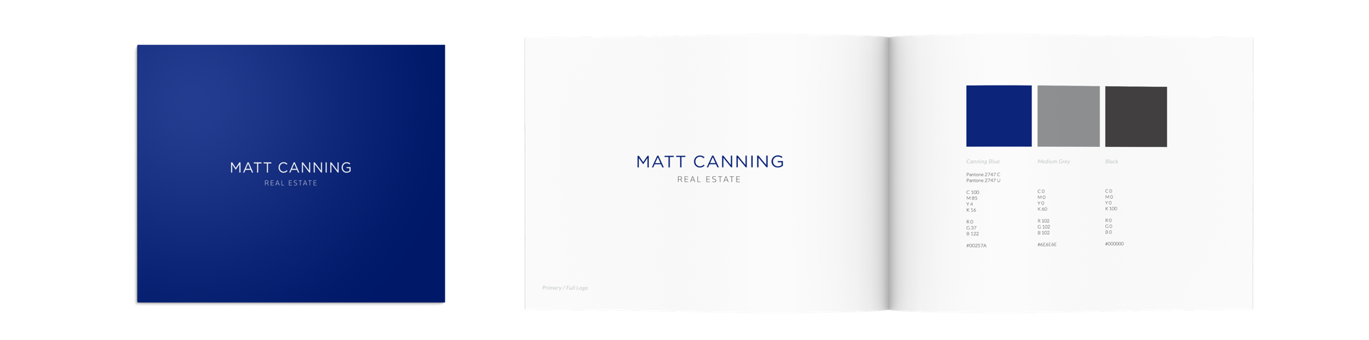 Real estate branding stationary design for Matt Canning, Fraser Valley