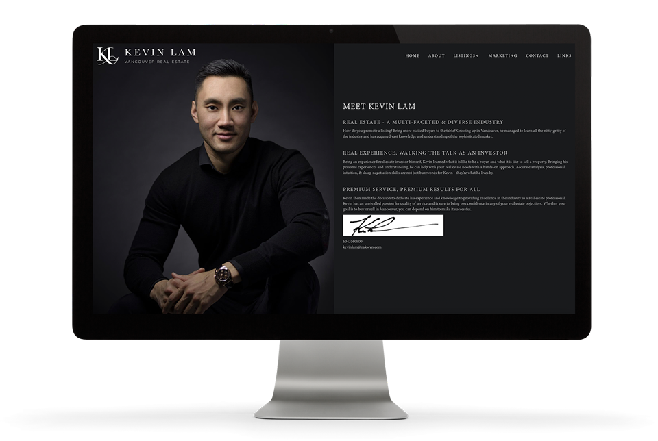 kevinlamabout Brixwork marketing Kevin Lam about page custom curated content