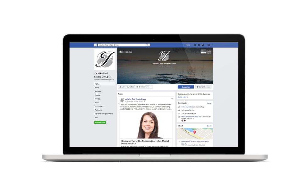 Jahelka Real Estate Group website design