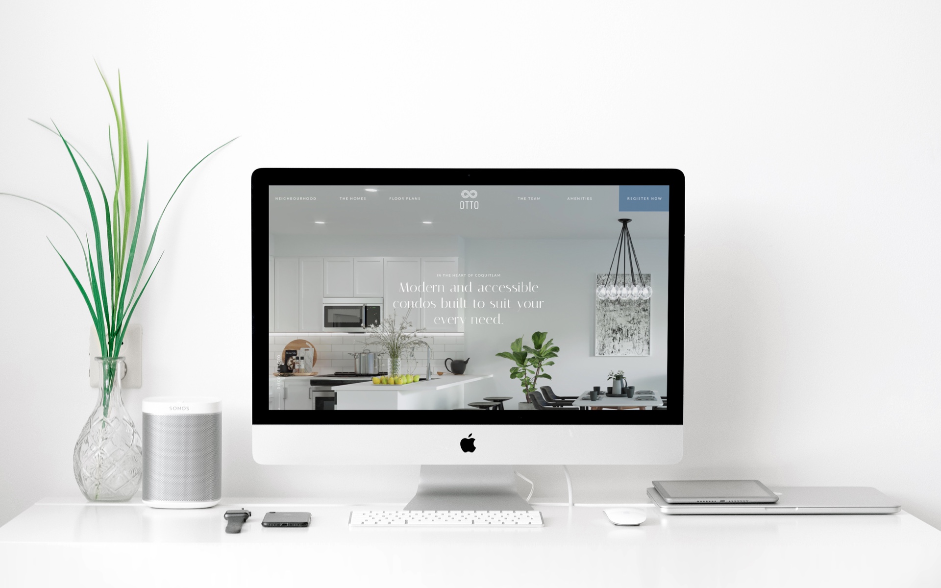 Otto-MainWebsite Intro page with focus on lead generation