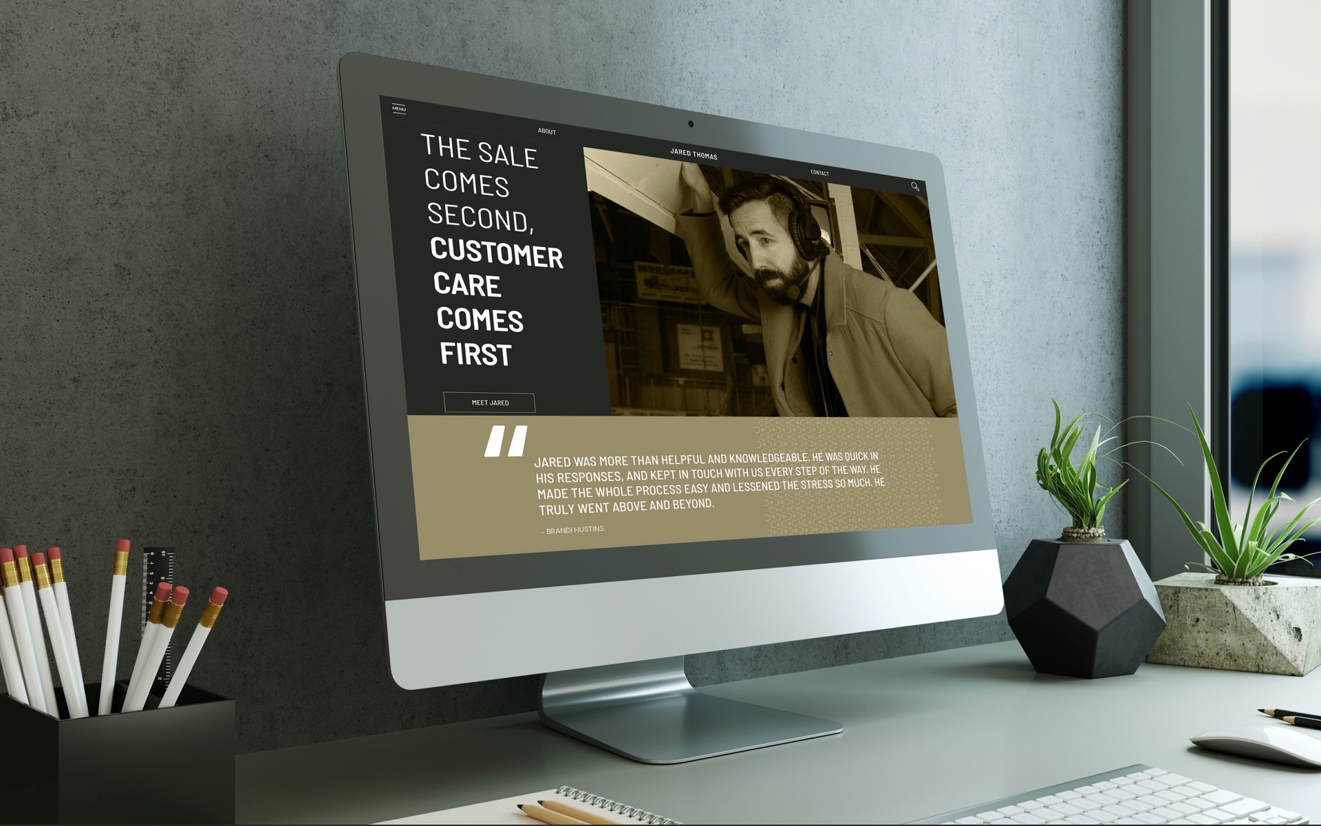 Jared Thomas IMac Custom Merritt Realtor® Website Homepage