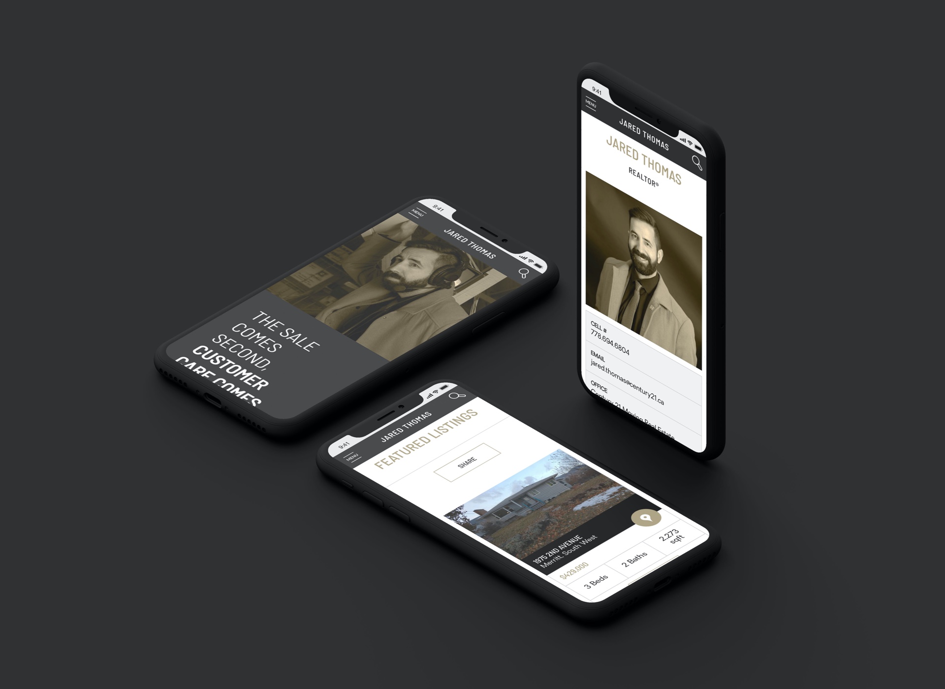 Mobile phones Century 21 Merritt Agent Semi Custom Website