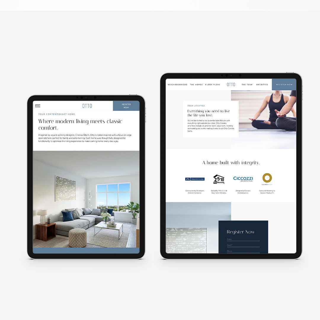 Otto Condos West Coquitlam Custom Website