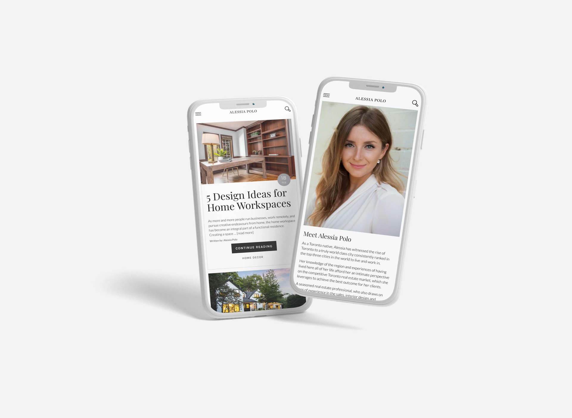 Iphone Mobile Showcase for Toronto Real Estate Agent