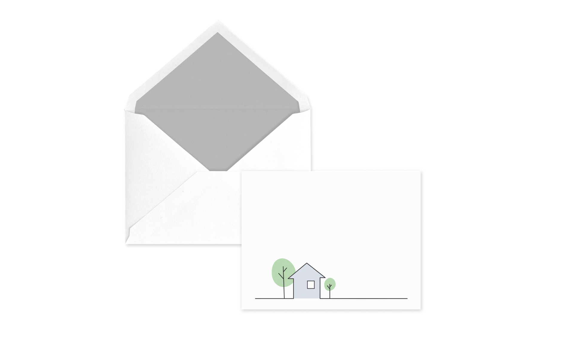 Thank You card example for WE Group real estate agents.