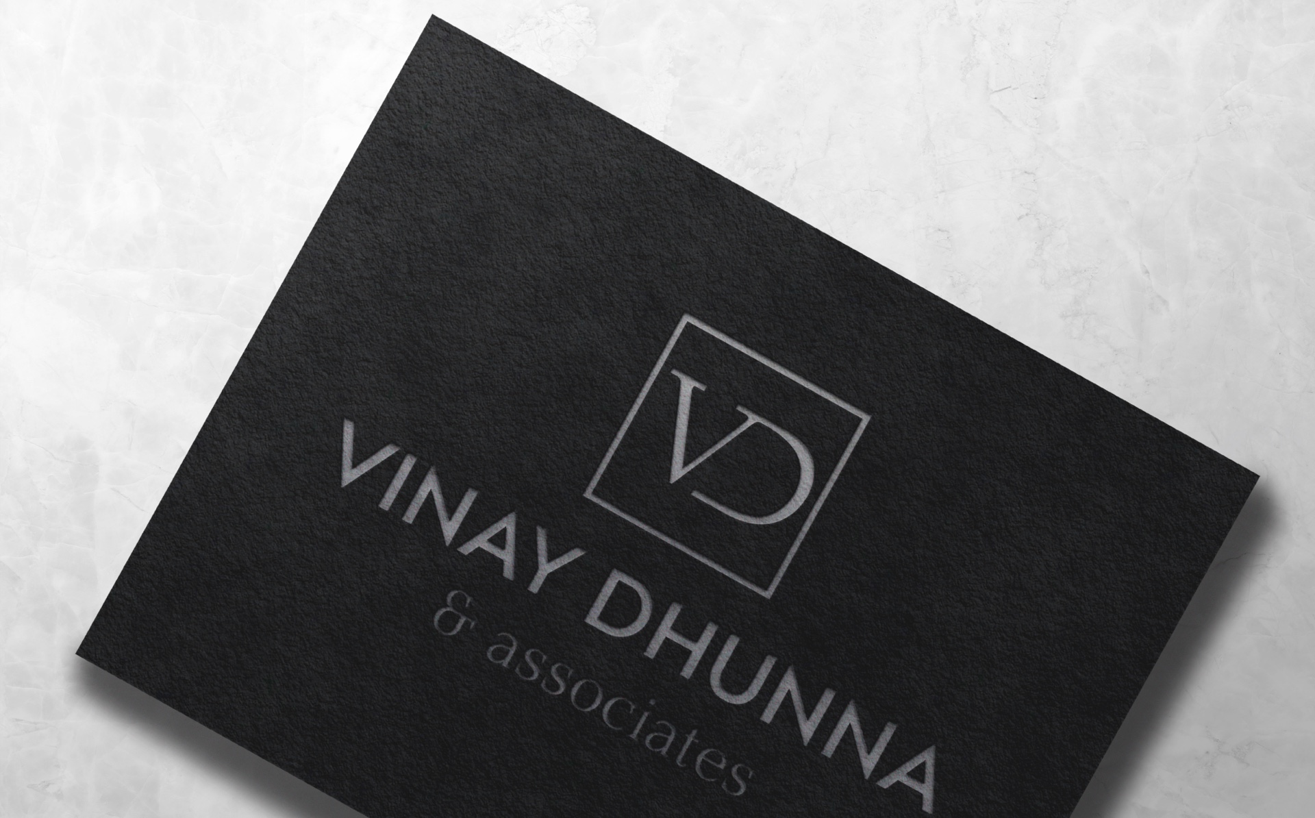 Vinay Dhunna's bespoke business card.