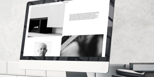 Minimalist branding designed on realtor website platform