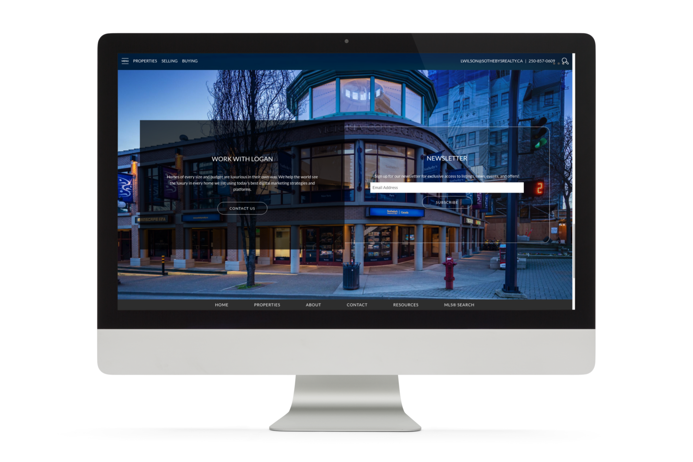 Sotheby's Realtor® Website with news letter