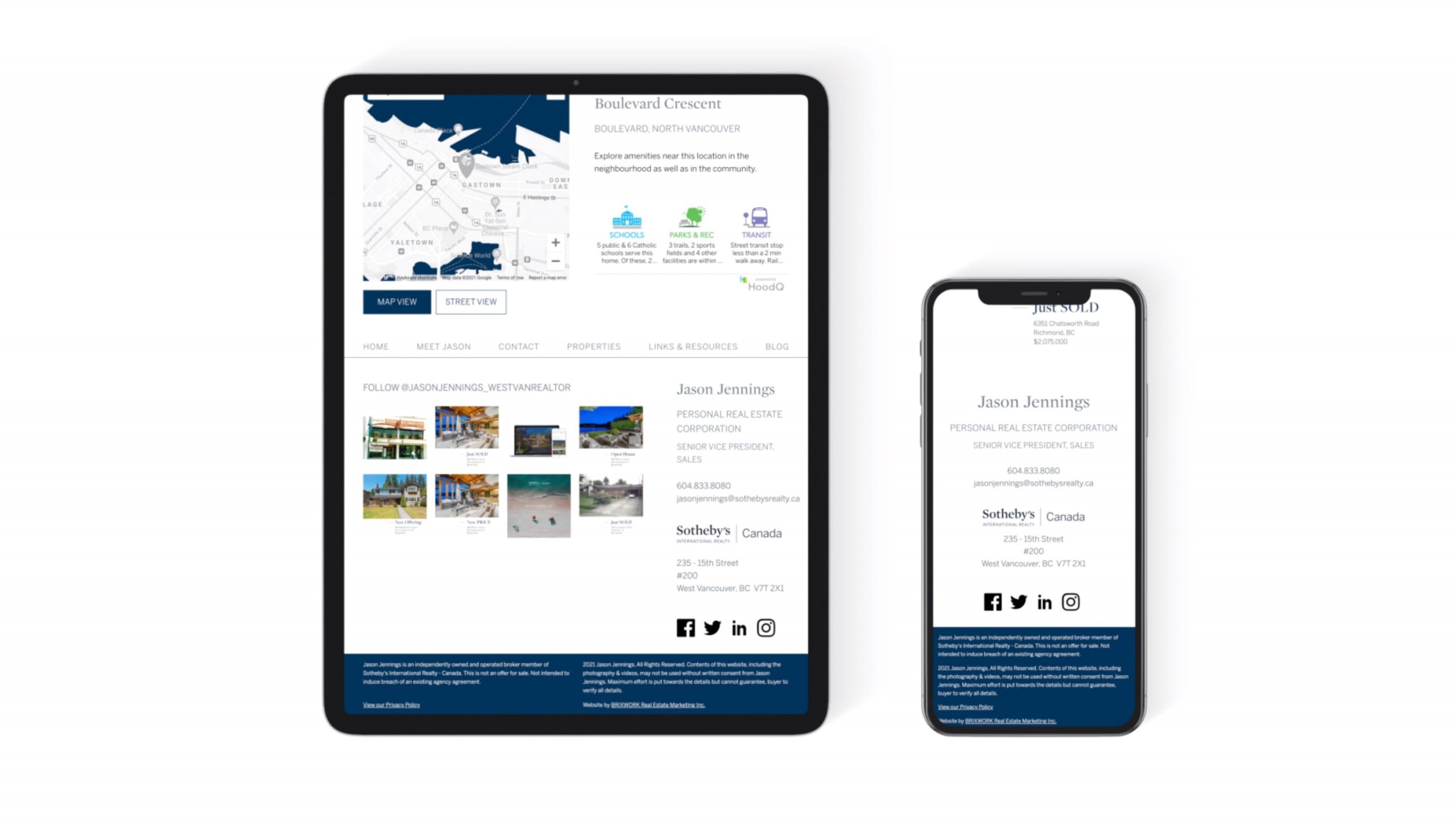 Jason Jennings (Sotheby's) Website Design Portfolio