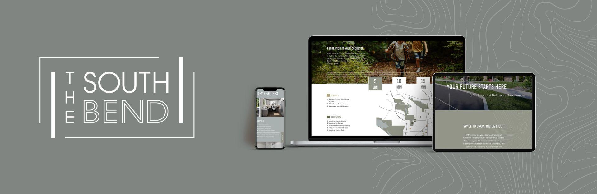 The Southbend's custom presentation booklet design with floorplan inserts