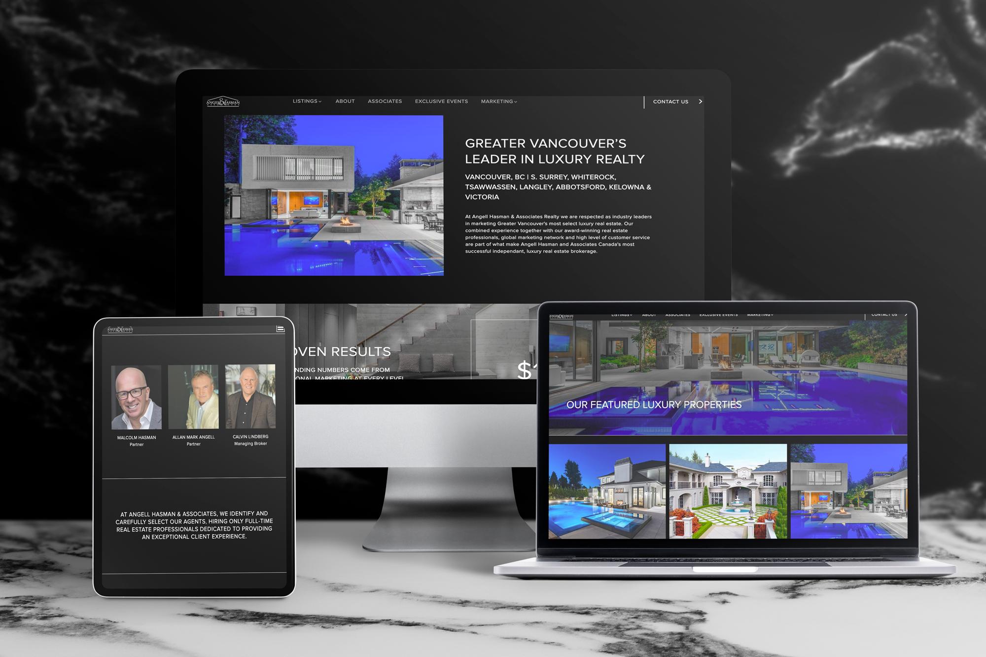 Stunning graphics and parallax effects are the highlights of Angell Hasman's website.