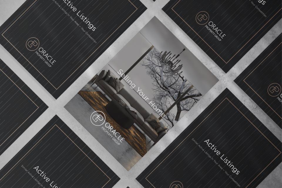 mockup of oracle property group's comparative market analysis covers