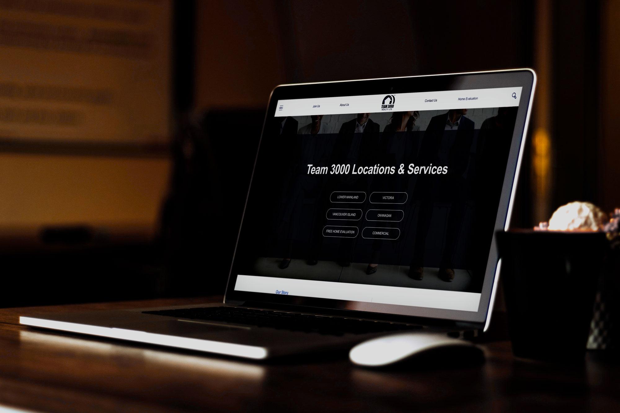 Multiple MLS zones across BC were incorporated into the Team 3000 Realty network of websites