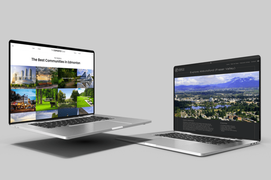 Edmonton neighbourhoods exploration guide design with MLS® listings integrated