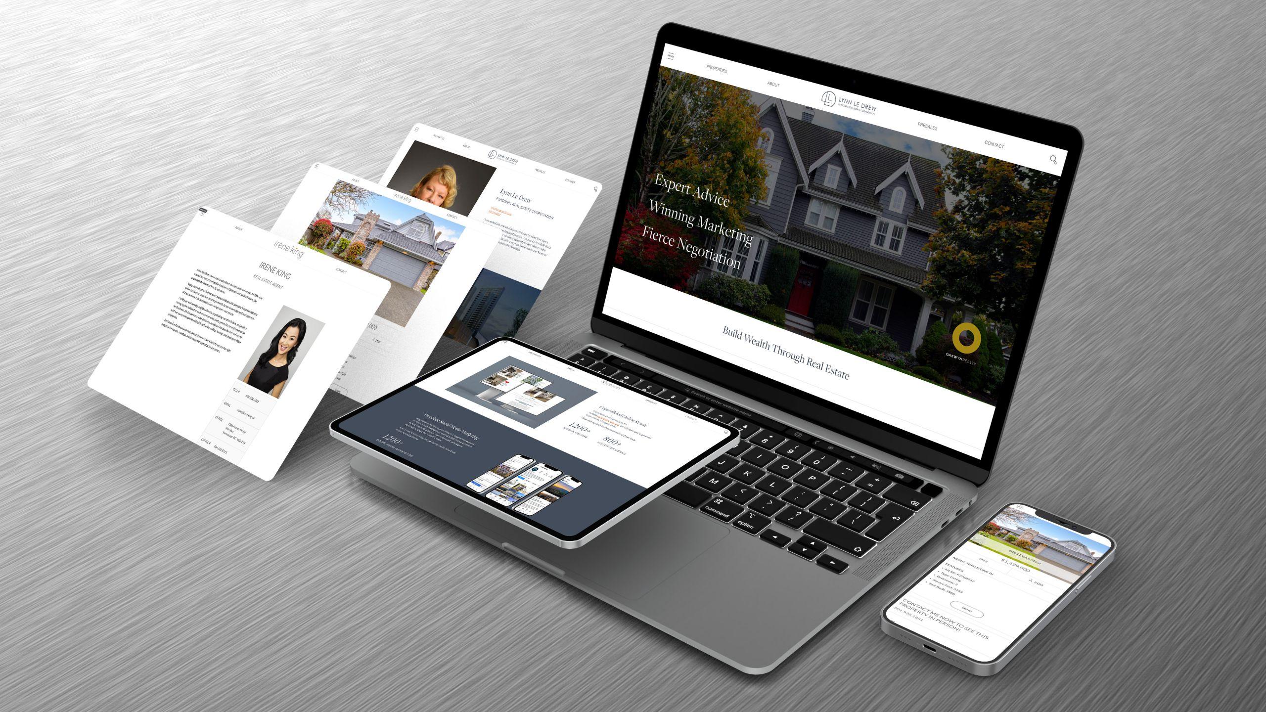 Oakwyn Agent Website Summary Several more Oakwyn Realty agents' websites designed over the years