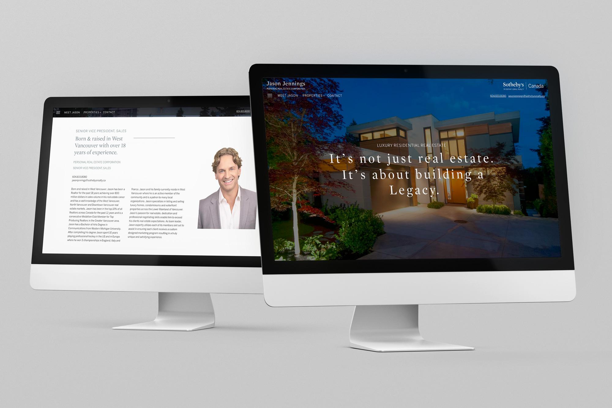 West Vancouver Realtor® Jason Jennings Custom Website