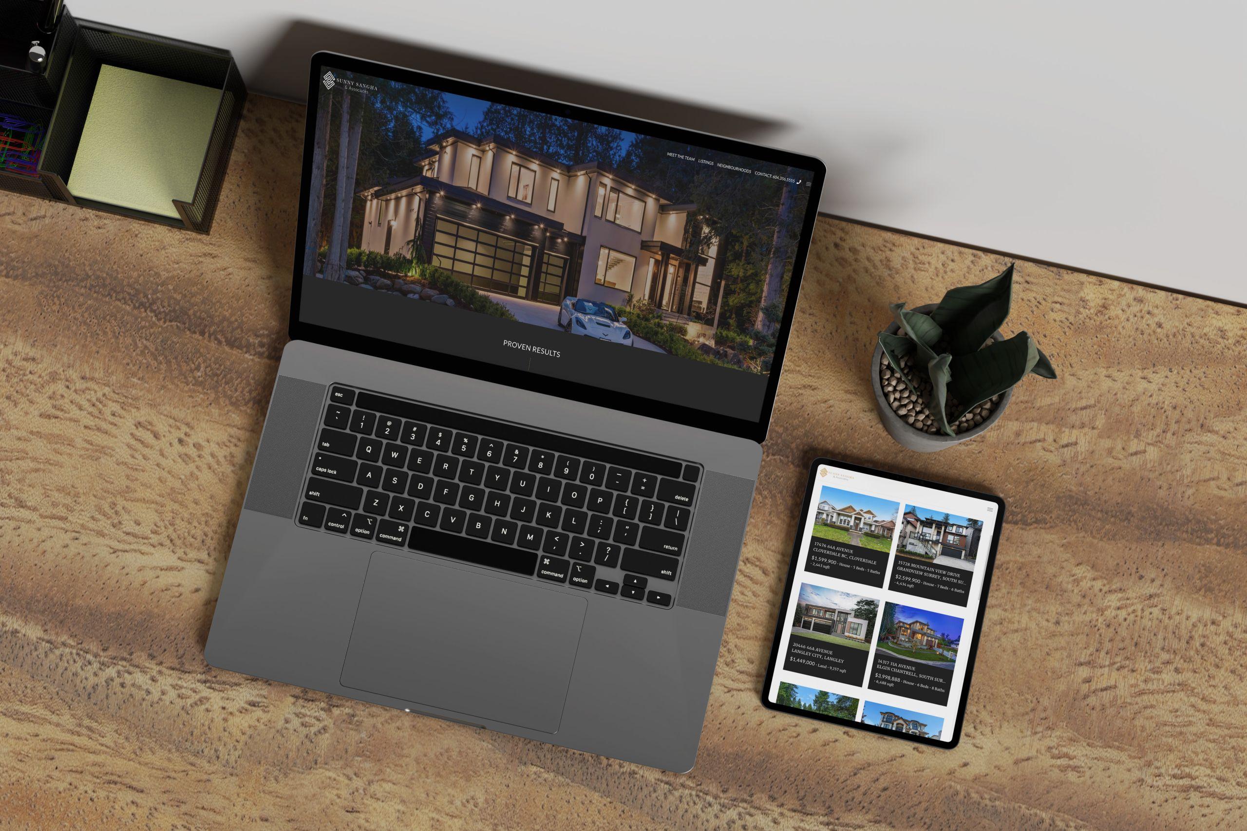MLS® Reciprocity enabled website designed on a mobile-first framework
