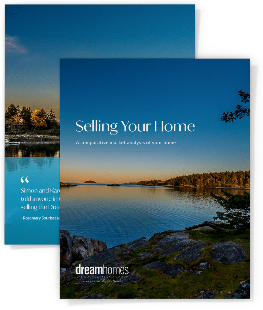 Custom designed listing presentation and buyers guide portfolio
