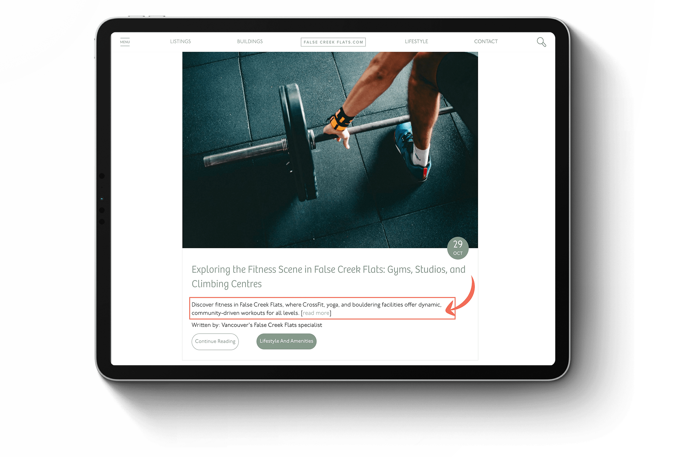 False Creek Flats' blog post excerpt
