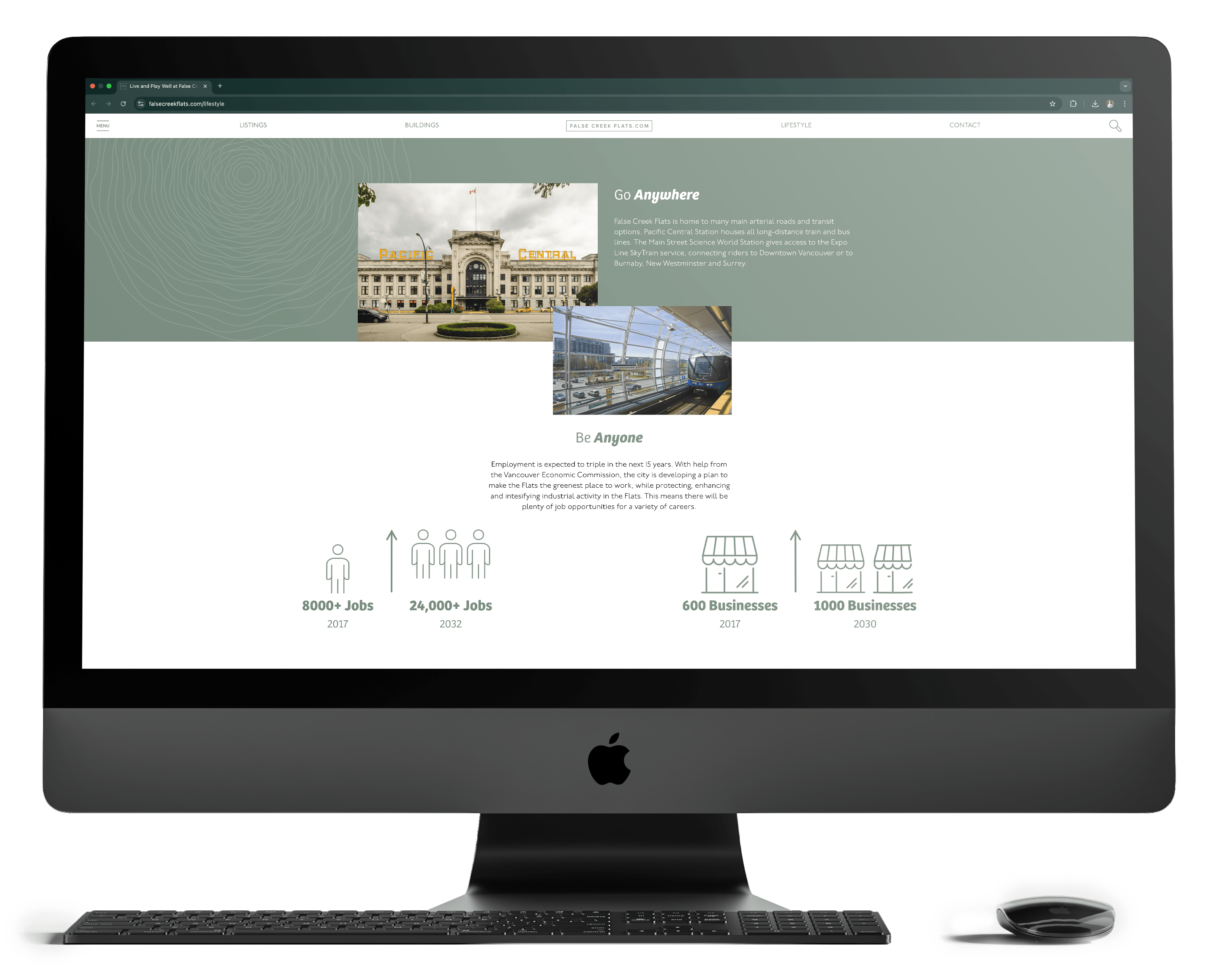 False Creek Flats' lifestyle page showcase