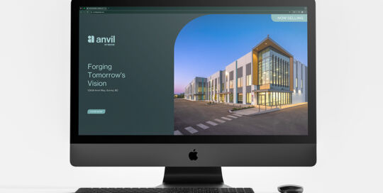 Anvil by Beedie website intro