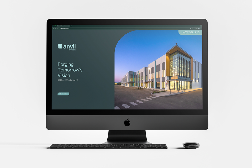 Industrial project marketing website for Beedie and Avison Young