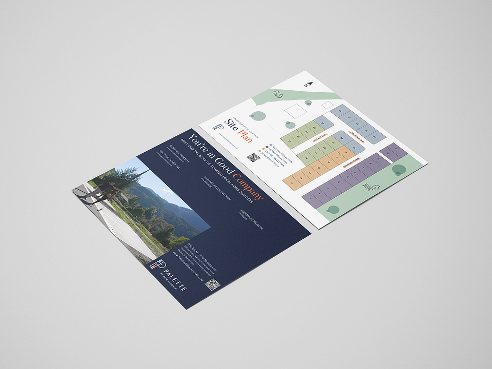 Immersive lot diagrams with builders roster designed for Palette