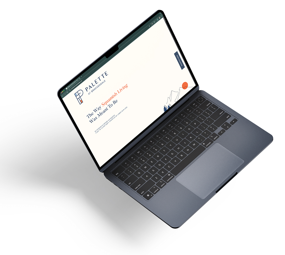 Animation rich project marketing website design for Palette