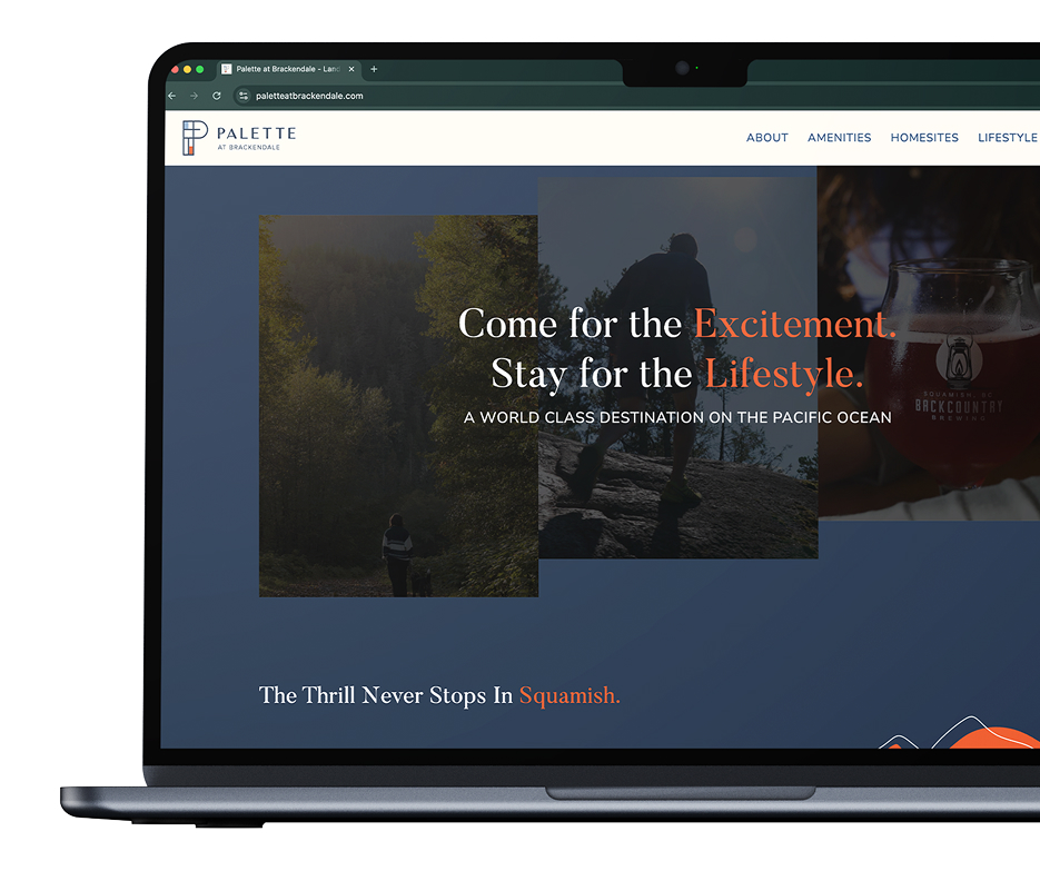 Project marketing website designed with Interactive modules and Parallax effects 