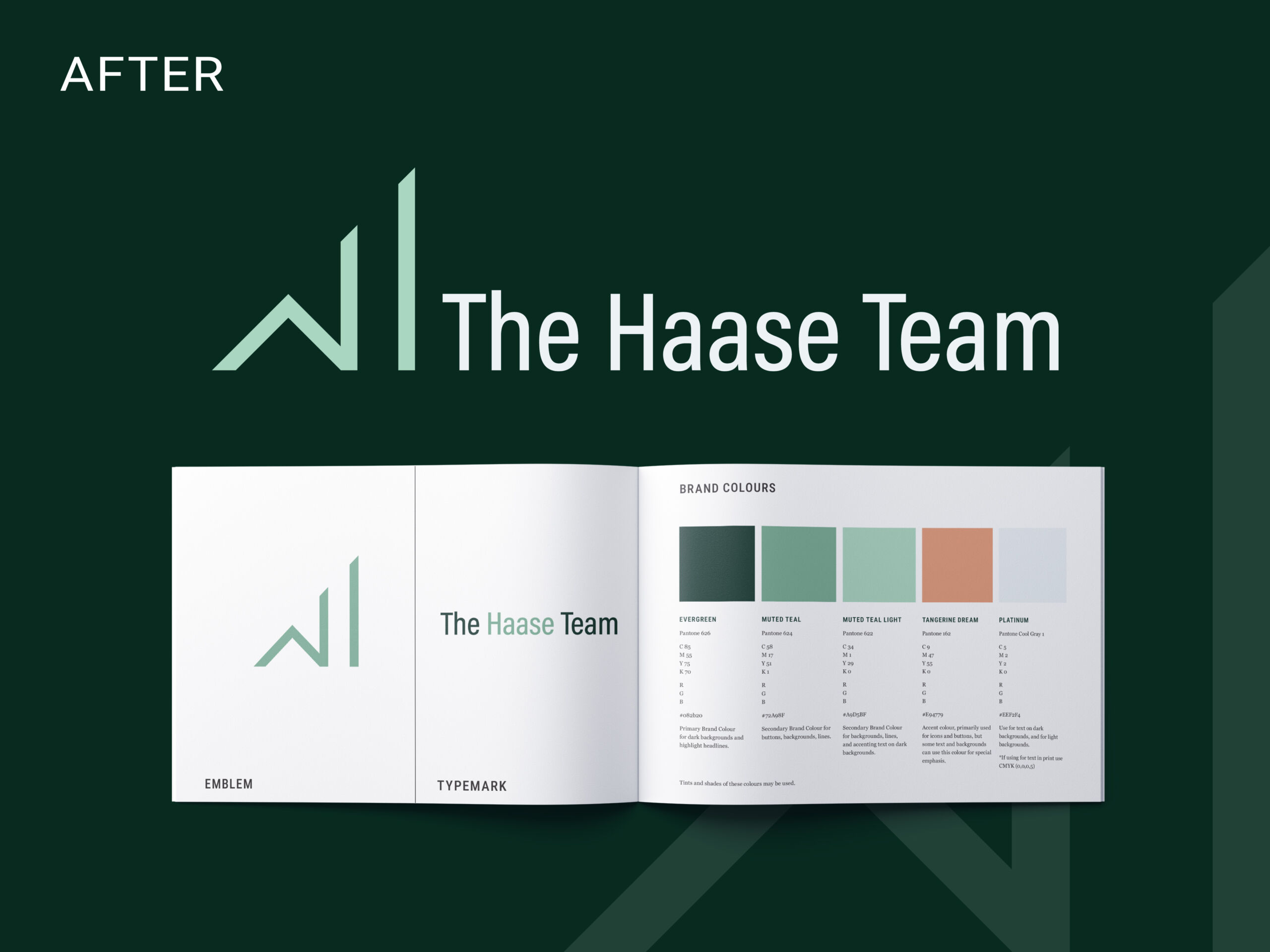fresh easy to read logo redesign and brand guideline for Toronto real estate team