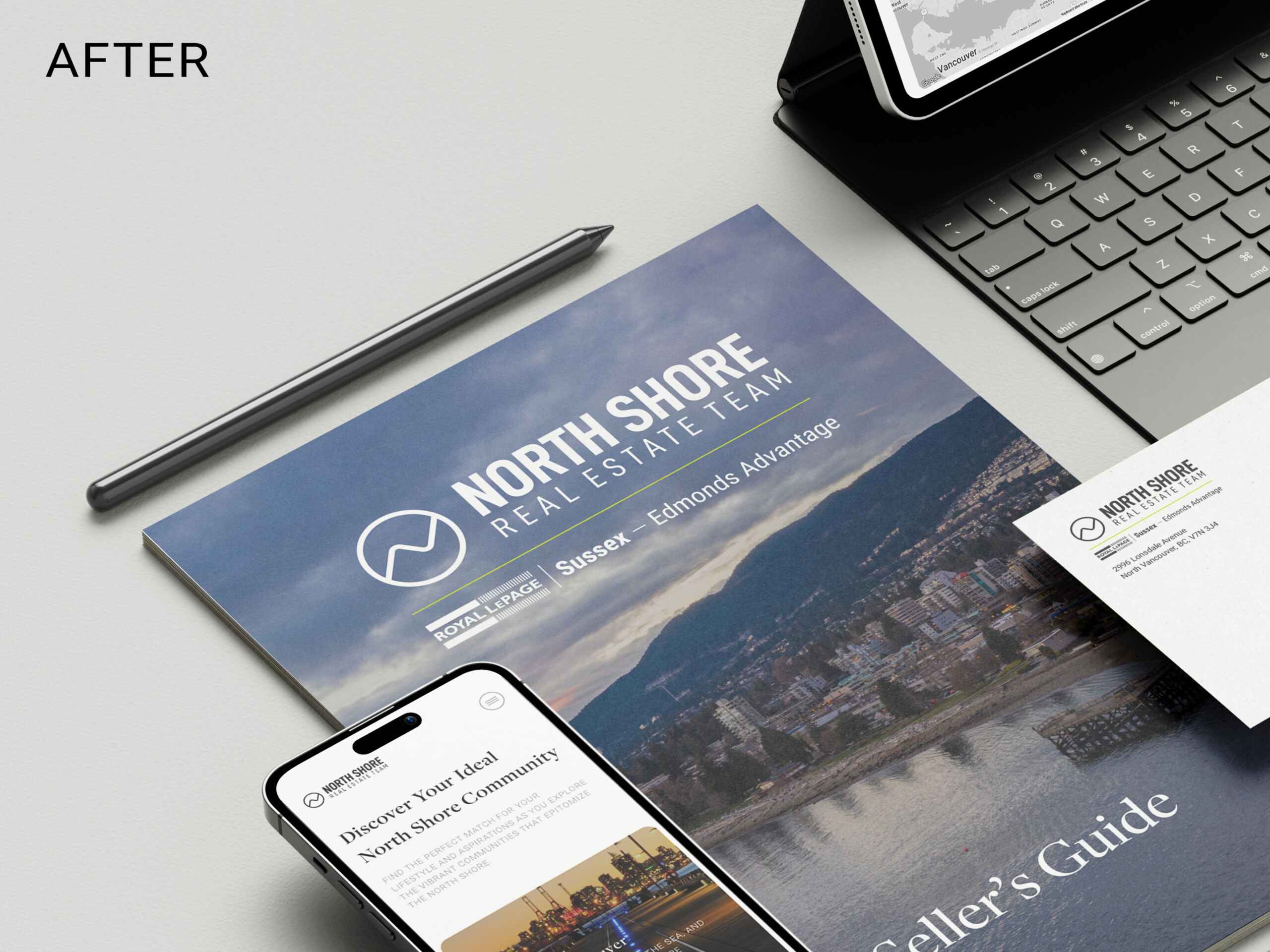 Rebranded North Shore Real Estate with new print and digital designs