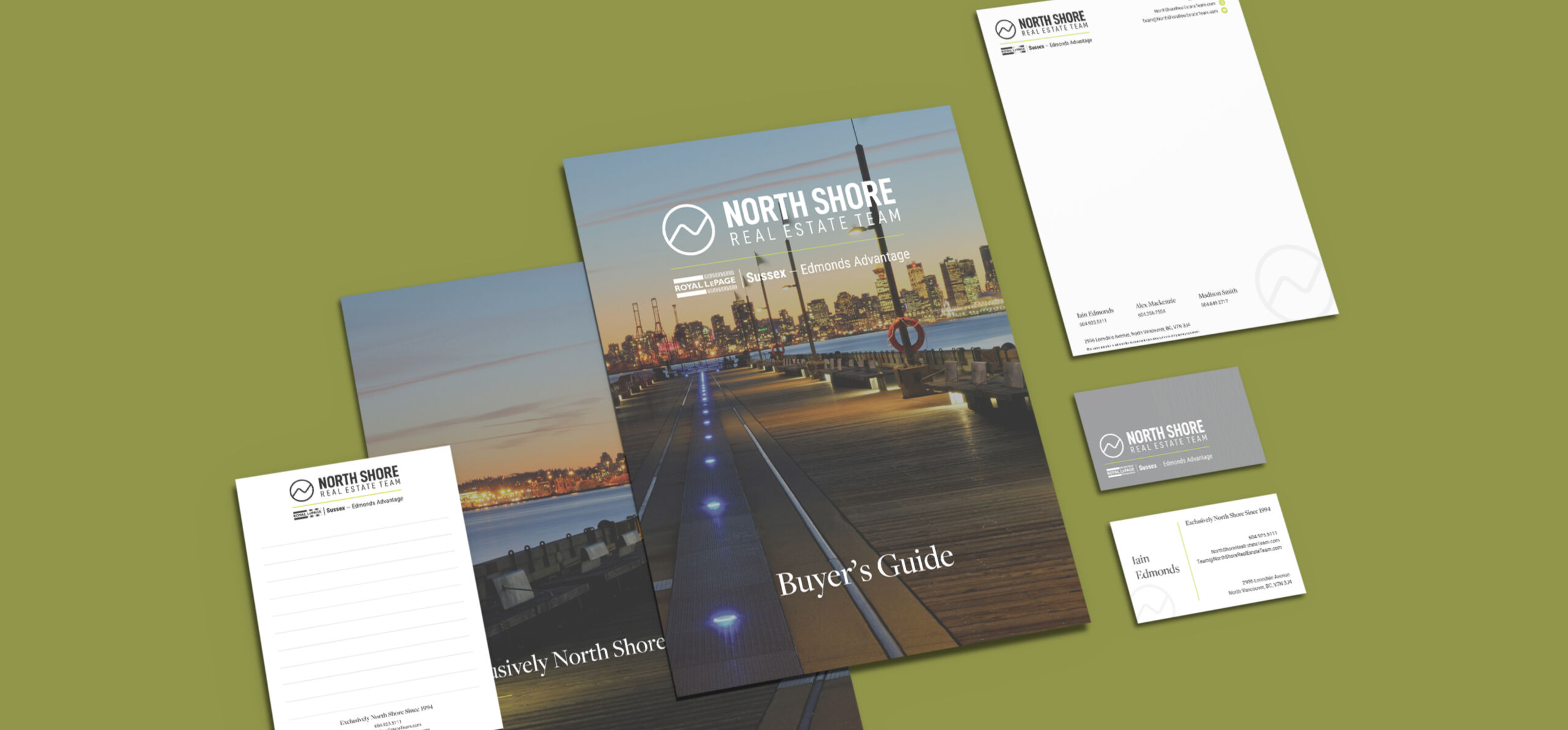 cohesive marketing suite and print design
