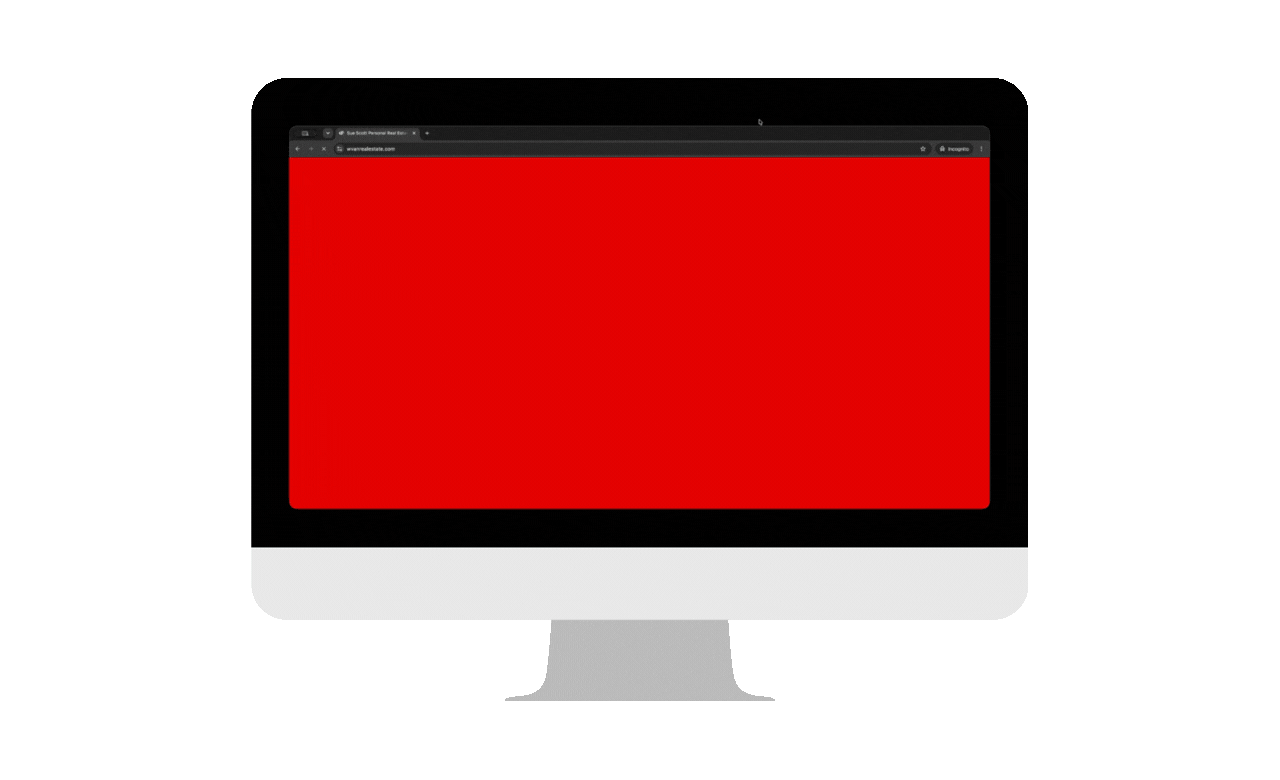 Dialogue animation sequence to open a Real Estate agent website with Engel & Völkers branding